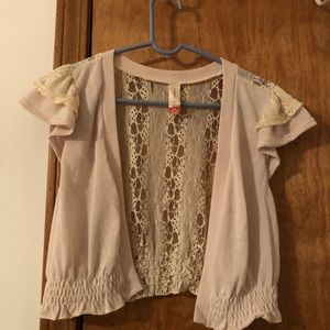 Short sleeve cardigan